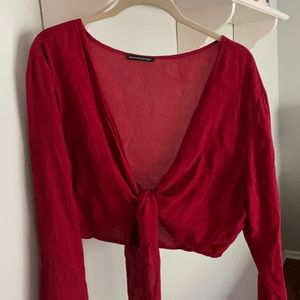Brandy Melville Cross Tie Top